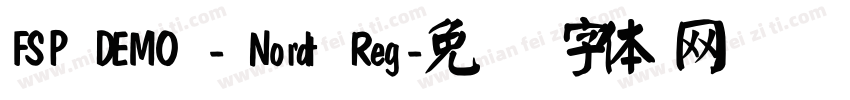 FSP DEMO - Nordt Reg字体转换